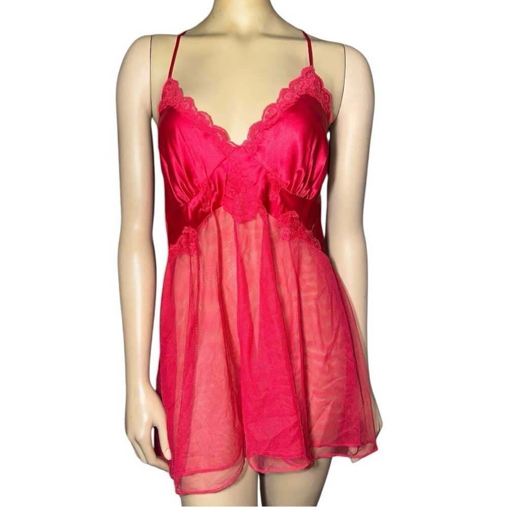 Victoria’s Secret Women’s Red Lace Chemise size L